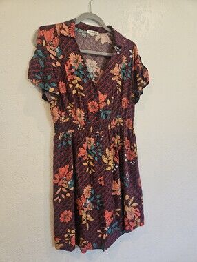 Cache Cache Floral Dress Rochaflor In Dahlia Grand Womens Size 38 Or Size 8 US.